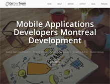 Tablet Screenshot of godevteam.com